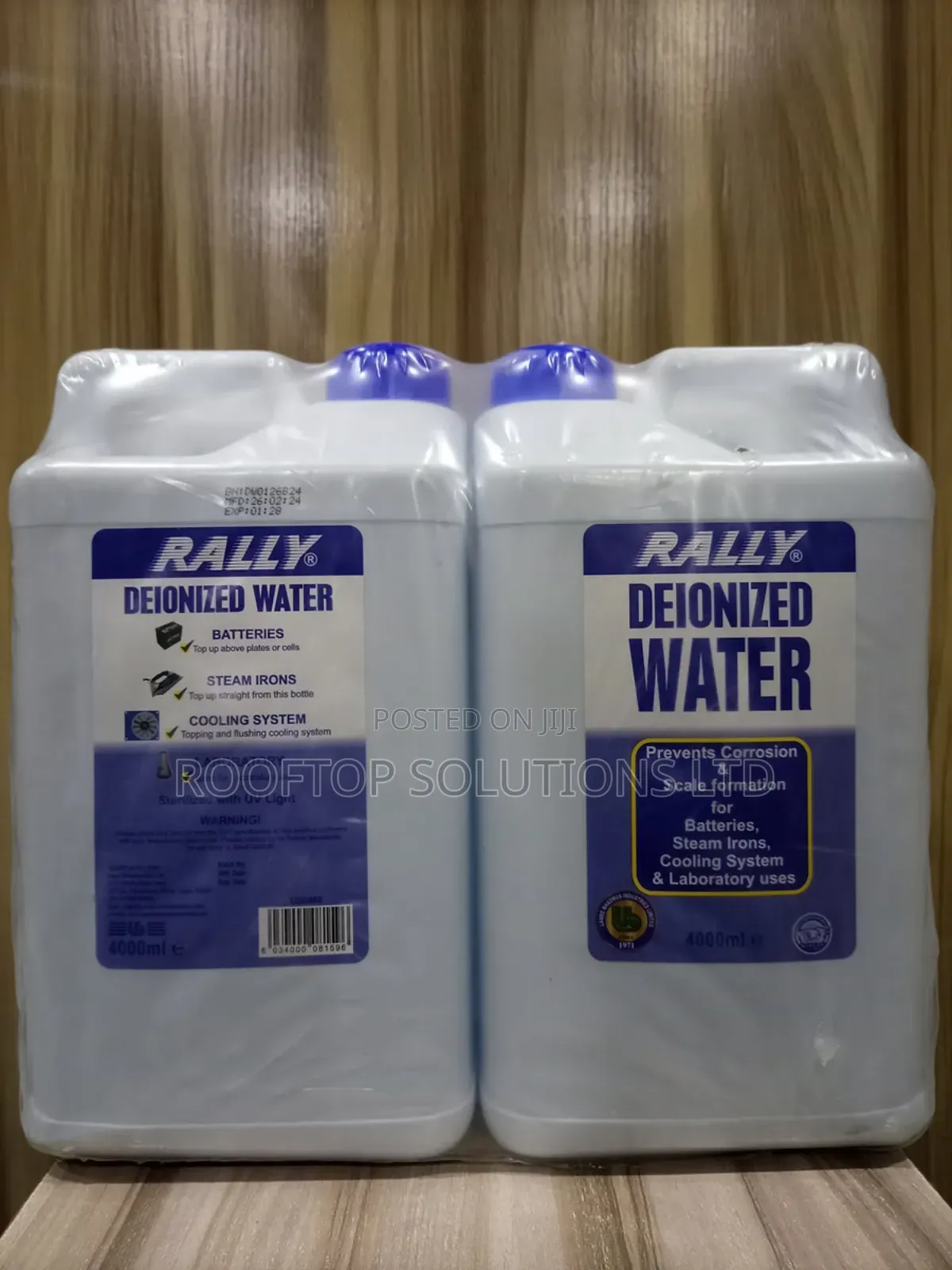 Rally Deionized/Distilled Water 4000ml