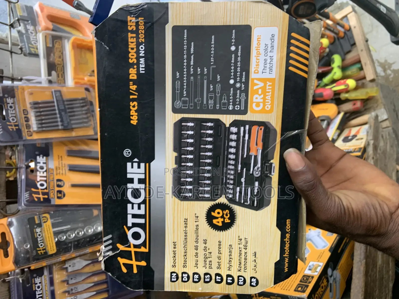 46pcs 1/4” Dr.Socket Set