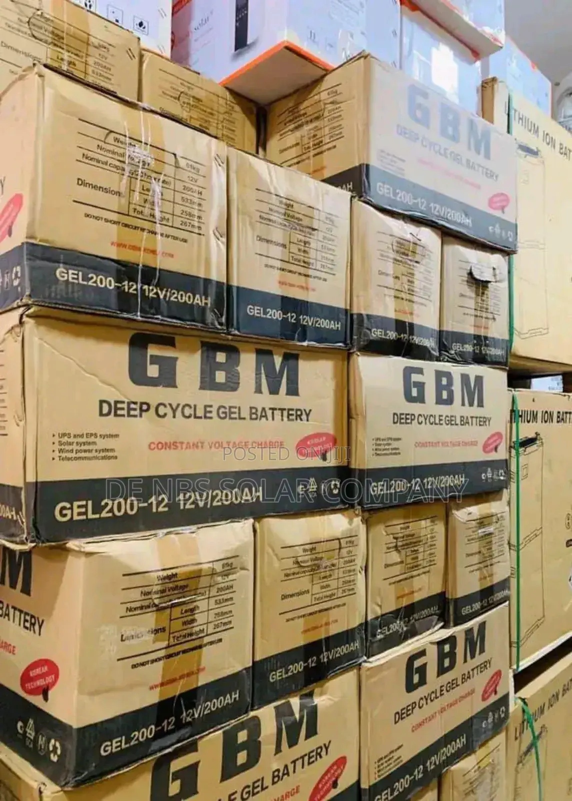200ah 12v GBM Deep Cycle Gel Battery