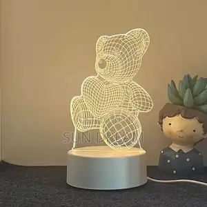 3d Lamp Bear Lamp Gift Idea Night Light