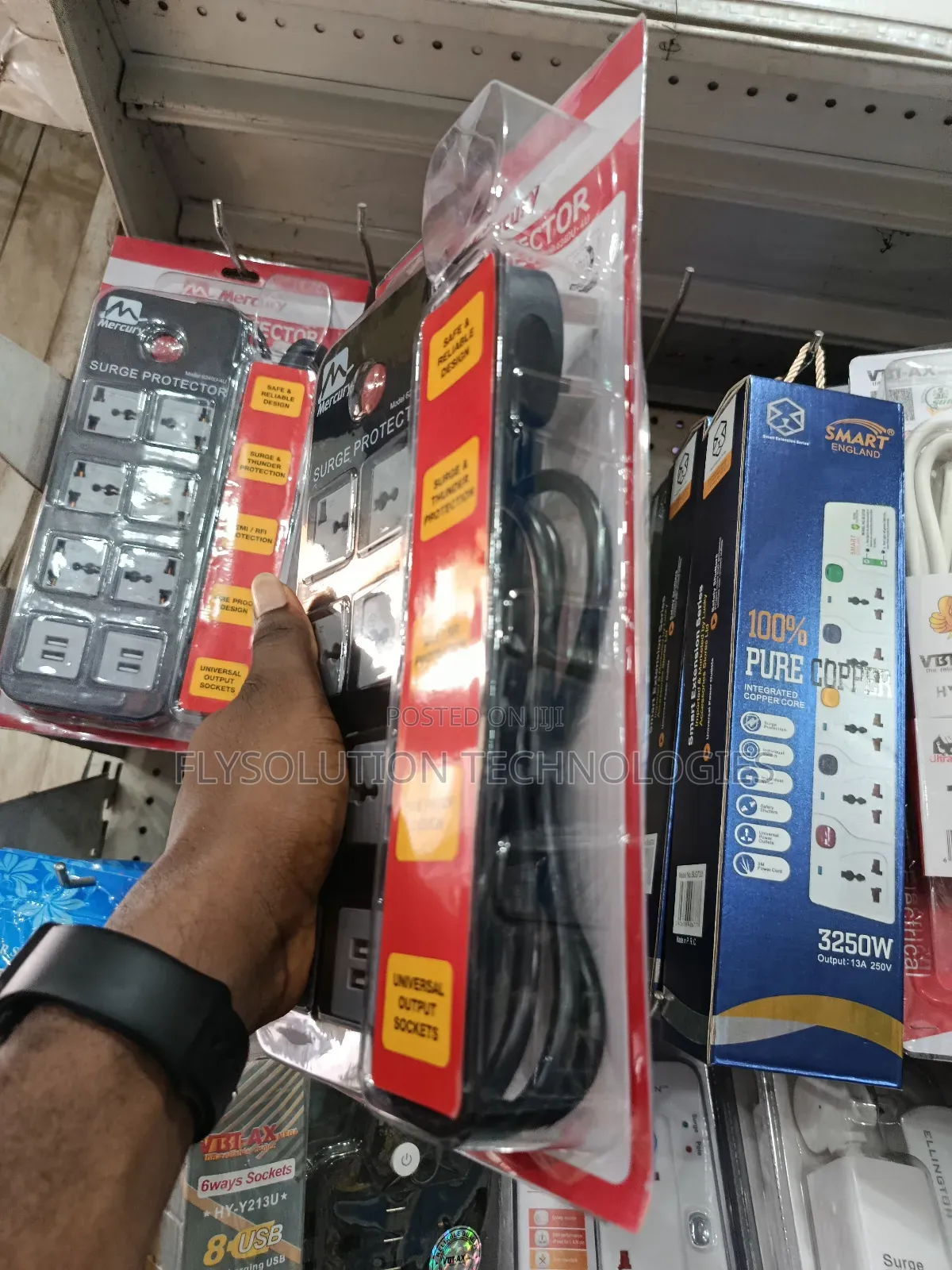 Mercury Surge Protector 6 Ways Extension Model: 6240u-4u