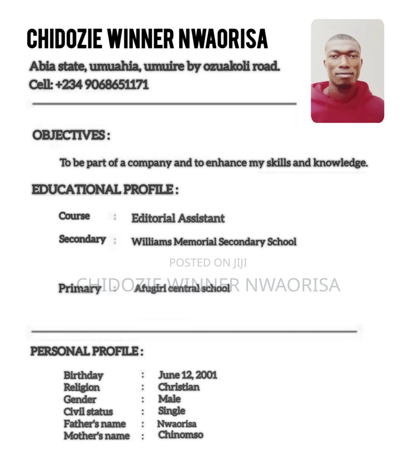 Editorial Assistant