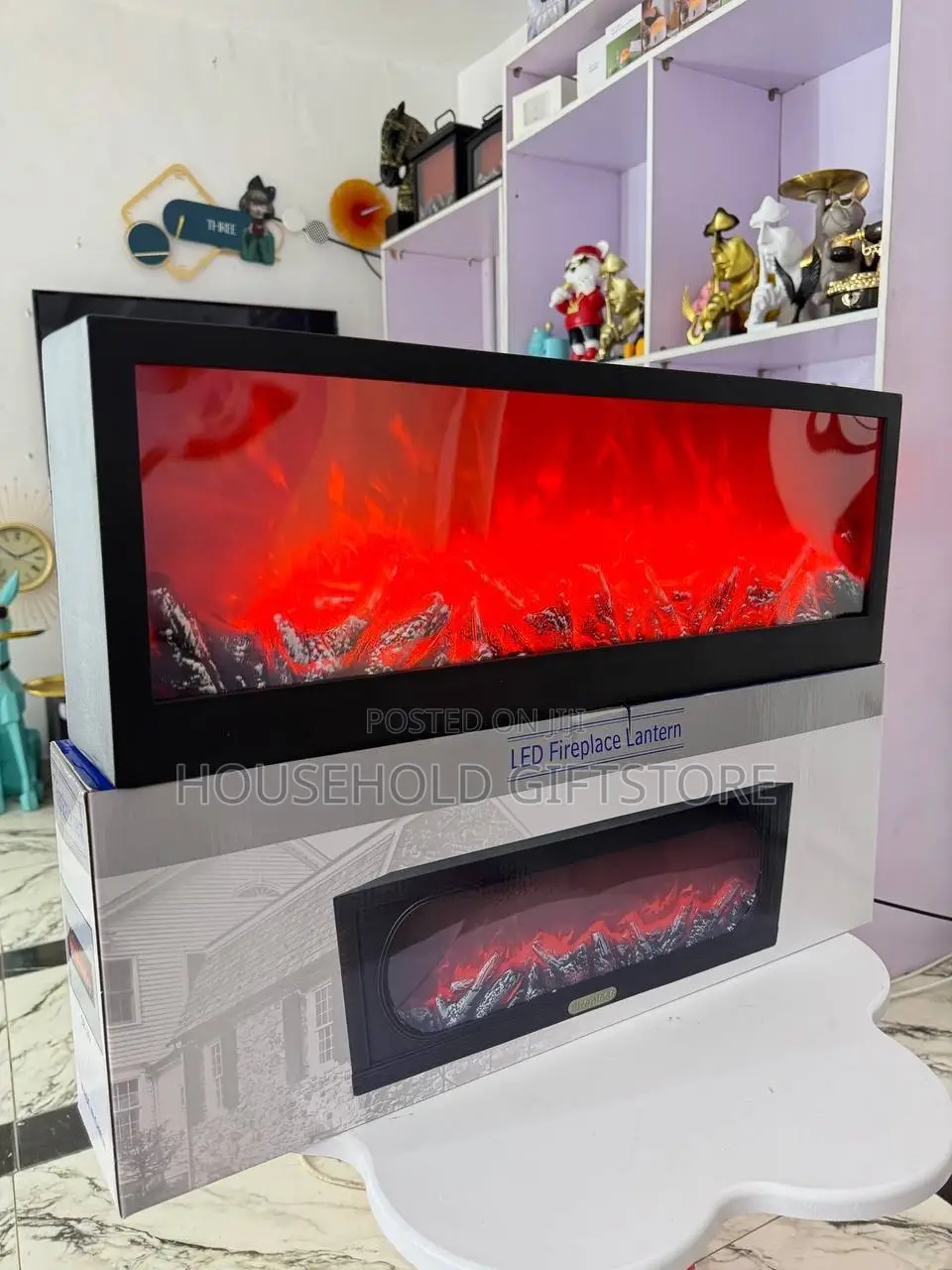 Multicolored Led Fireplace Decor