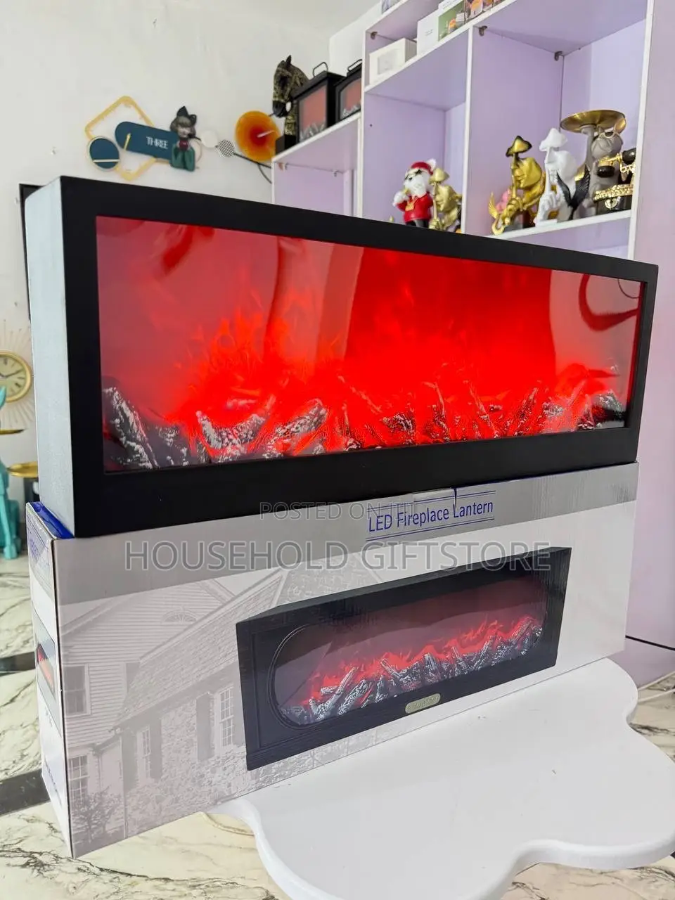 Multicolored Led Fireplace Decor