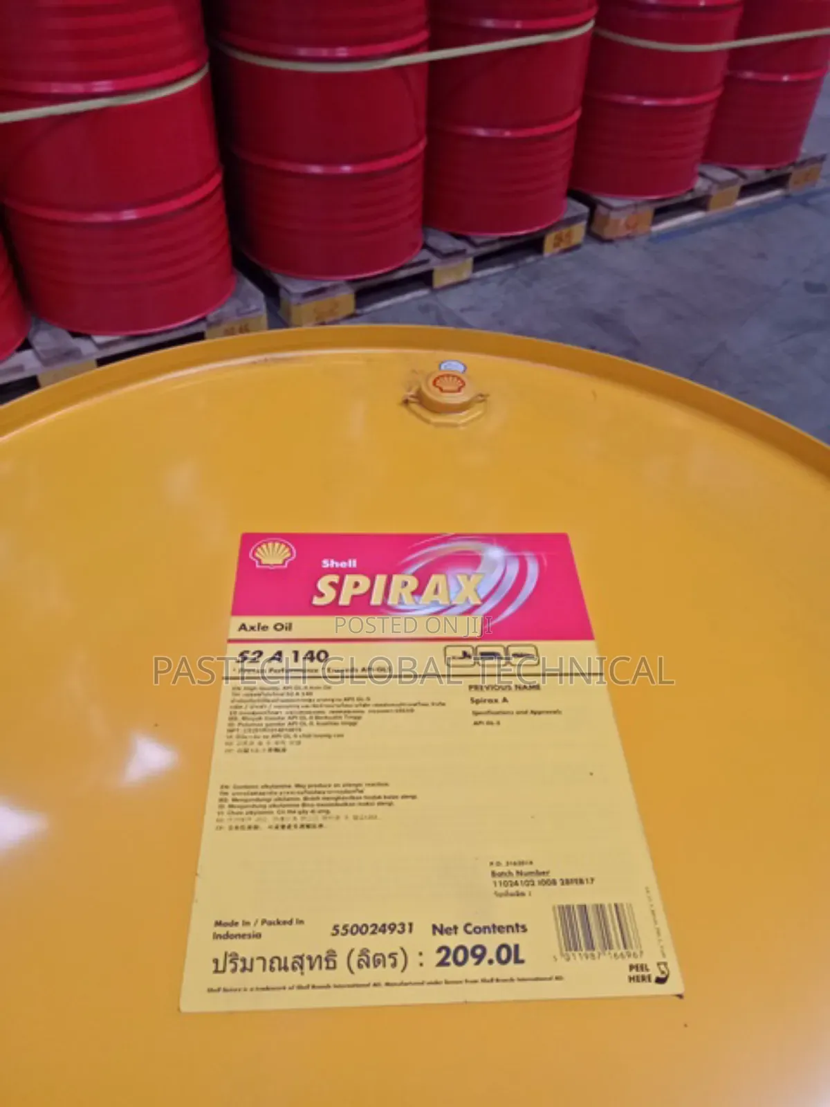 Shell Spirax S2 a 140w (209l Drum)