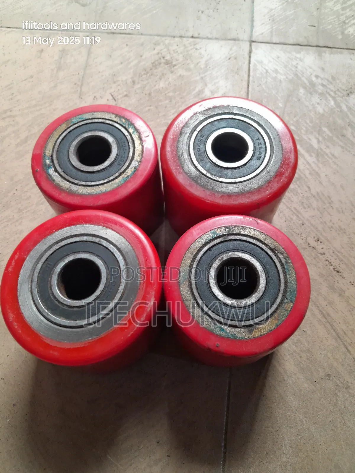 Red Pallet Truck Tyre