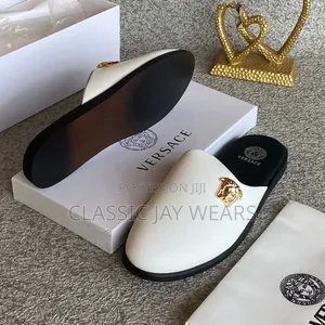 All White Flat Half Shoe Available