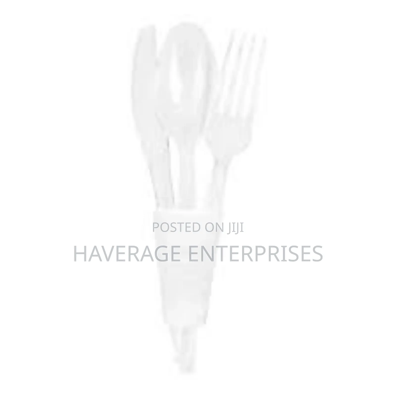 Cutlery Sets Clear Plastic Fork, Knife Spoon 500pces