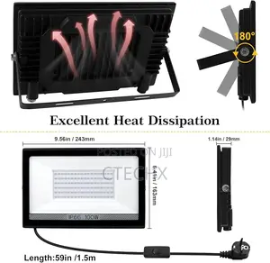 100w Led Uv Black Light, Glow in the Dark. 1 Pack