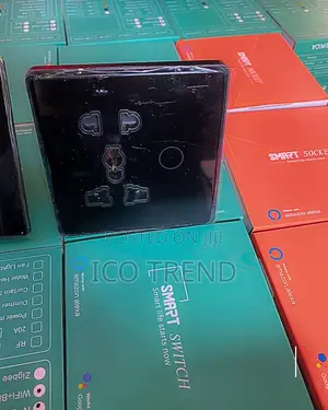 Tuya Wifi 3x3 Wall Socket Eu/Uk Standard Smart 5 Pin