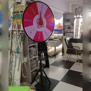 Branded Lucky Game Wheel Stand for Events Promotions Giveaways