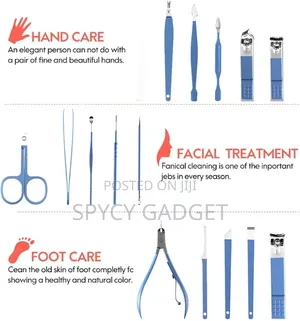 16 in 1 Manicure Pedicure Tool Set With Purse