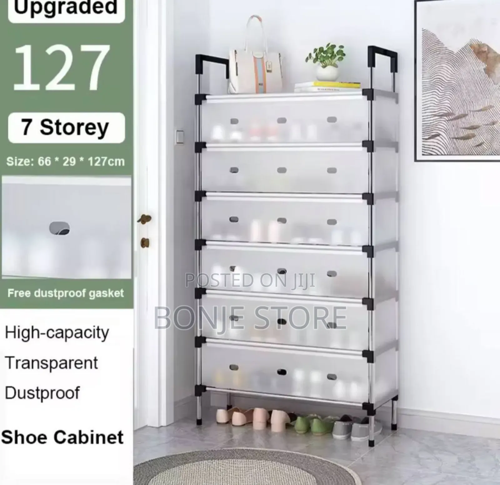 7 Layers Shoe Rack With Cover