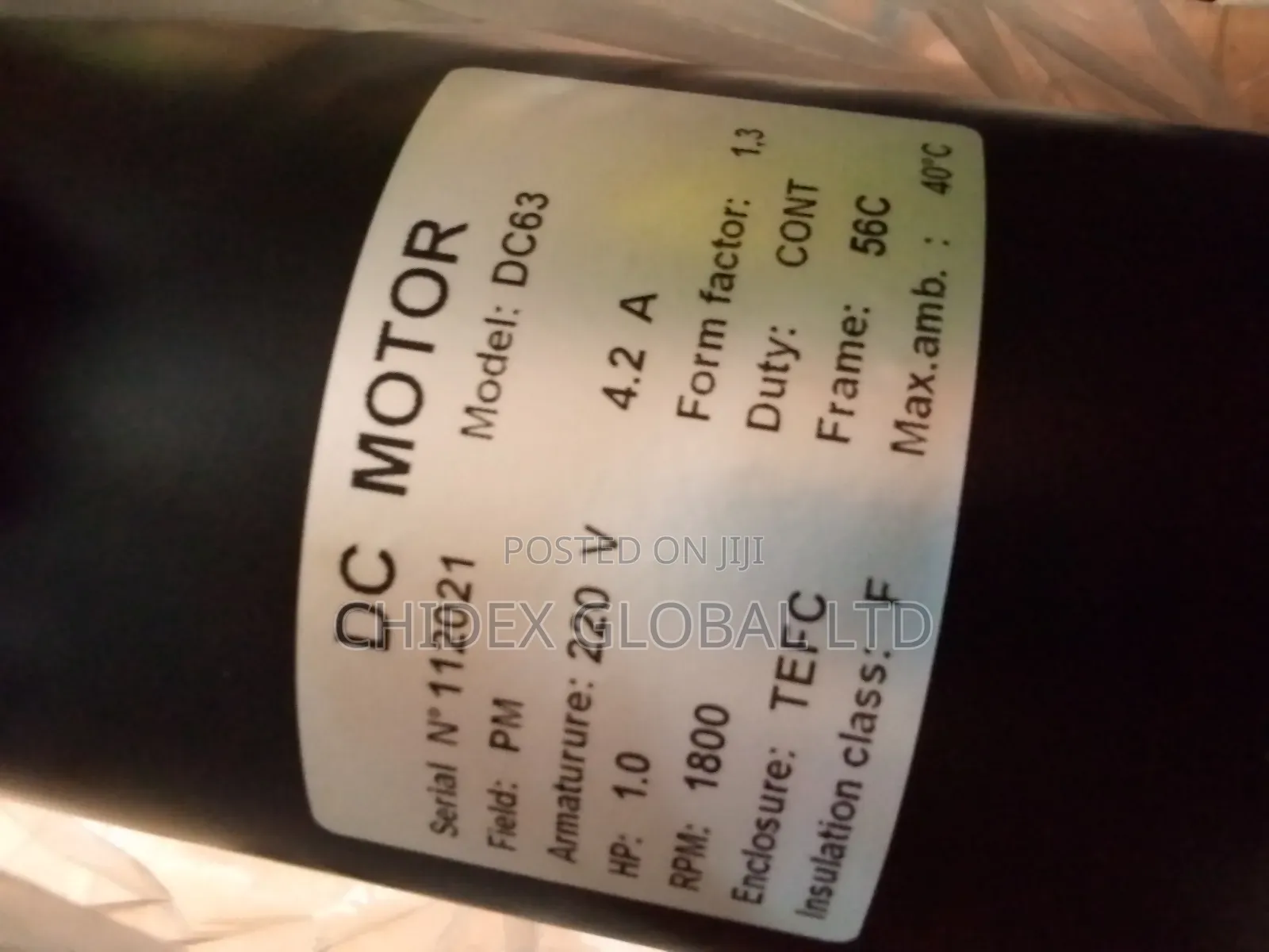 Original Dc Motor 0.75kw 1hp