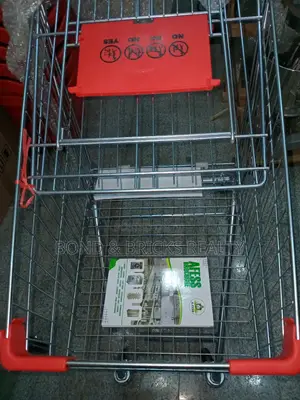 Afess 60l Silver Shopping Trolley