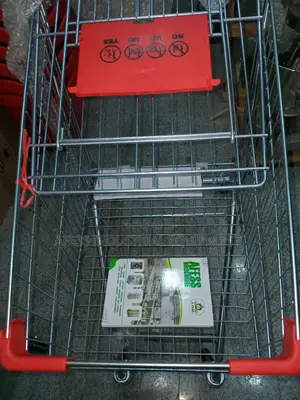 Afess 60l Silver Shopping Trolley