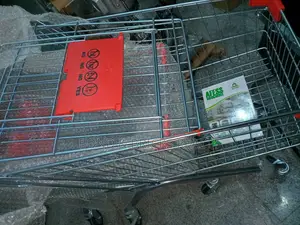 Afess 60l Silver Shopping Trolley