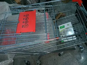 Afess 60l Silver Shopping Trolley