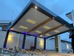 3d Luxury Carport With Led Light, Two Cars