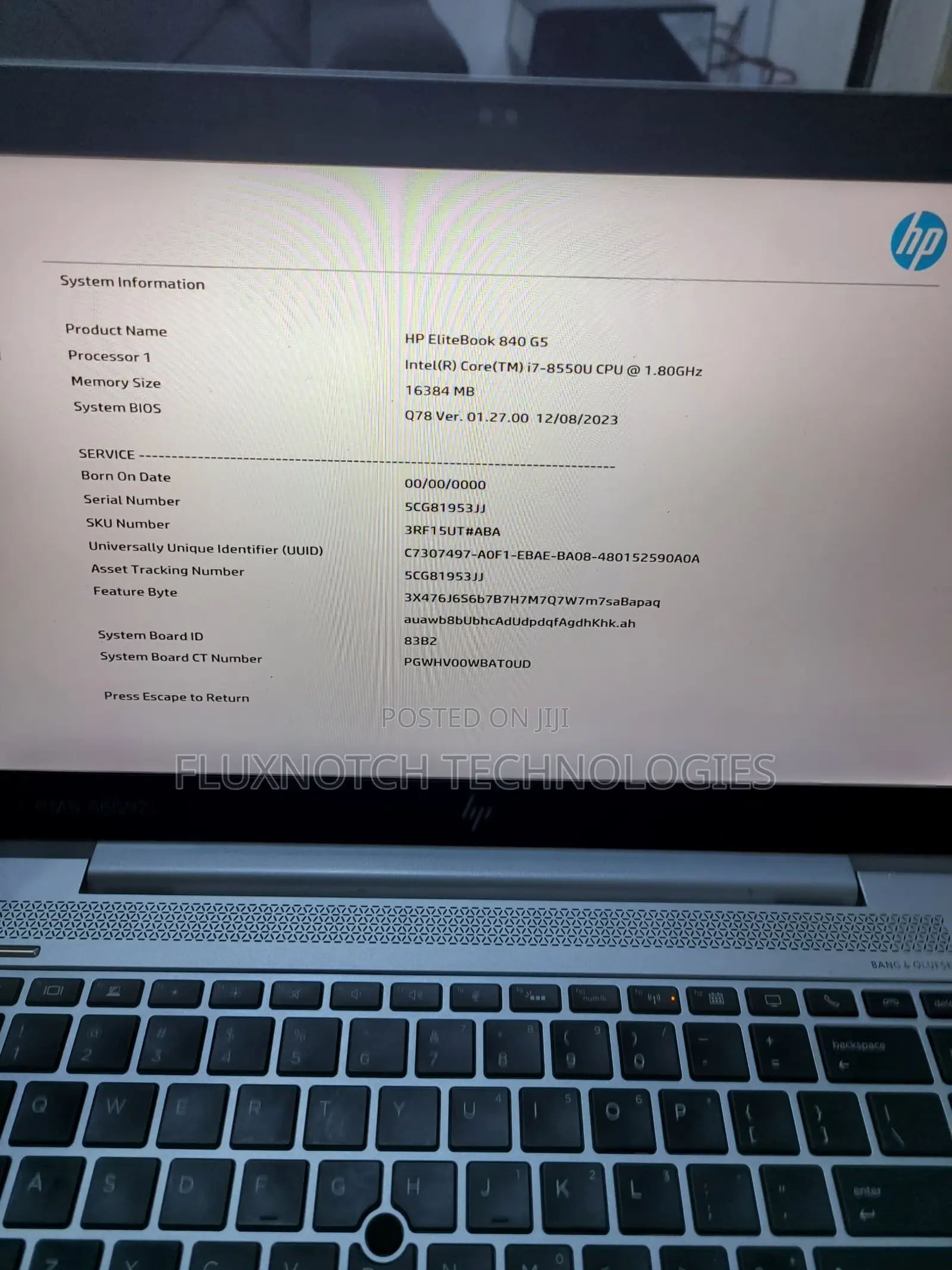 Laptop HP EliteBook 840 G5 16GB Intel Core I7 SSD 512GB