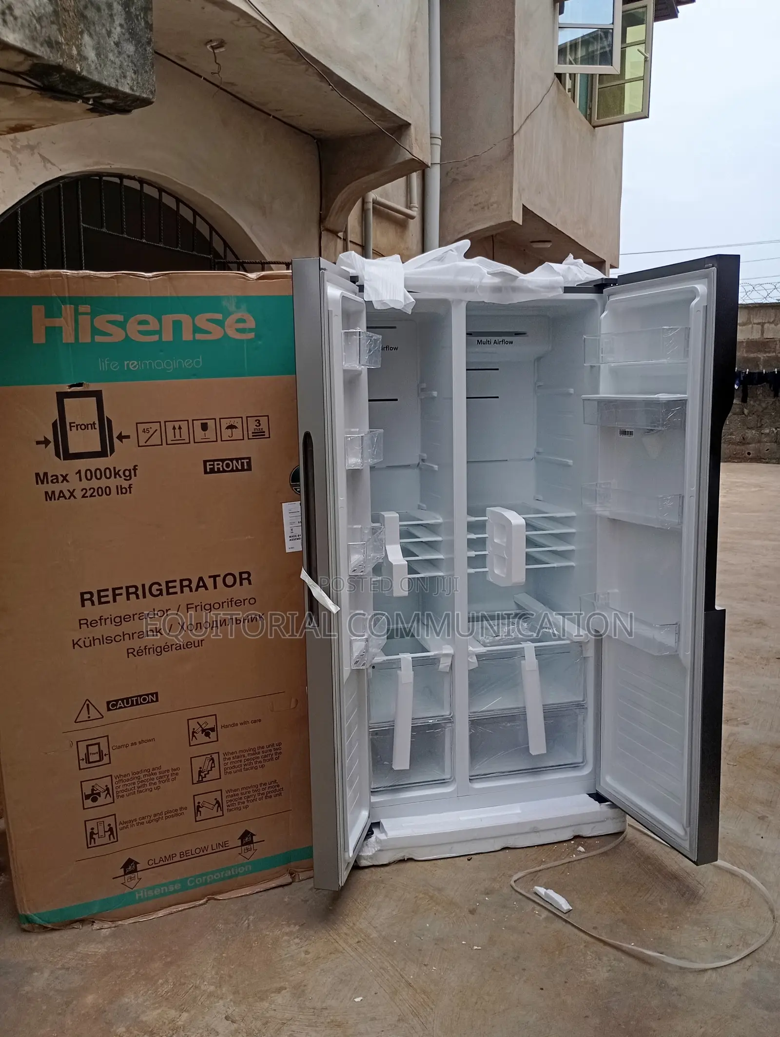 Hisense Side by Side Super Quiet Refrigerator Rc 67 Ws