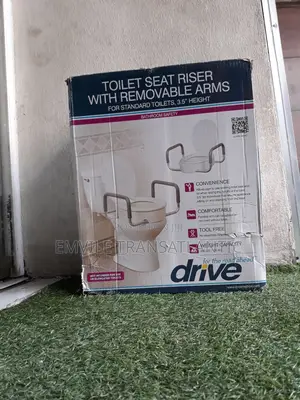 Toilet Seat Riser With Adjustable Padded Arms