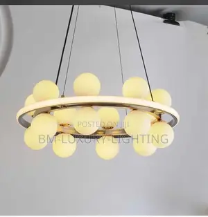 Round Glass Light Pendant Chandelier