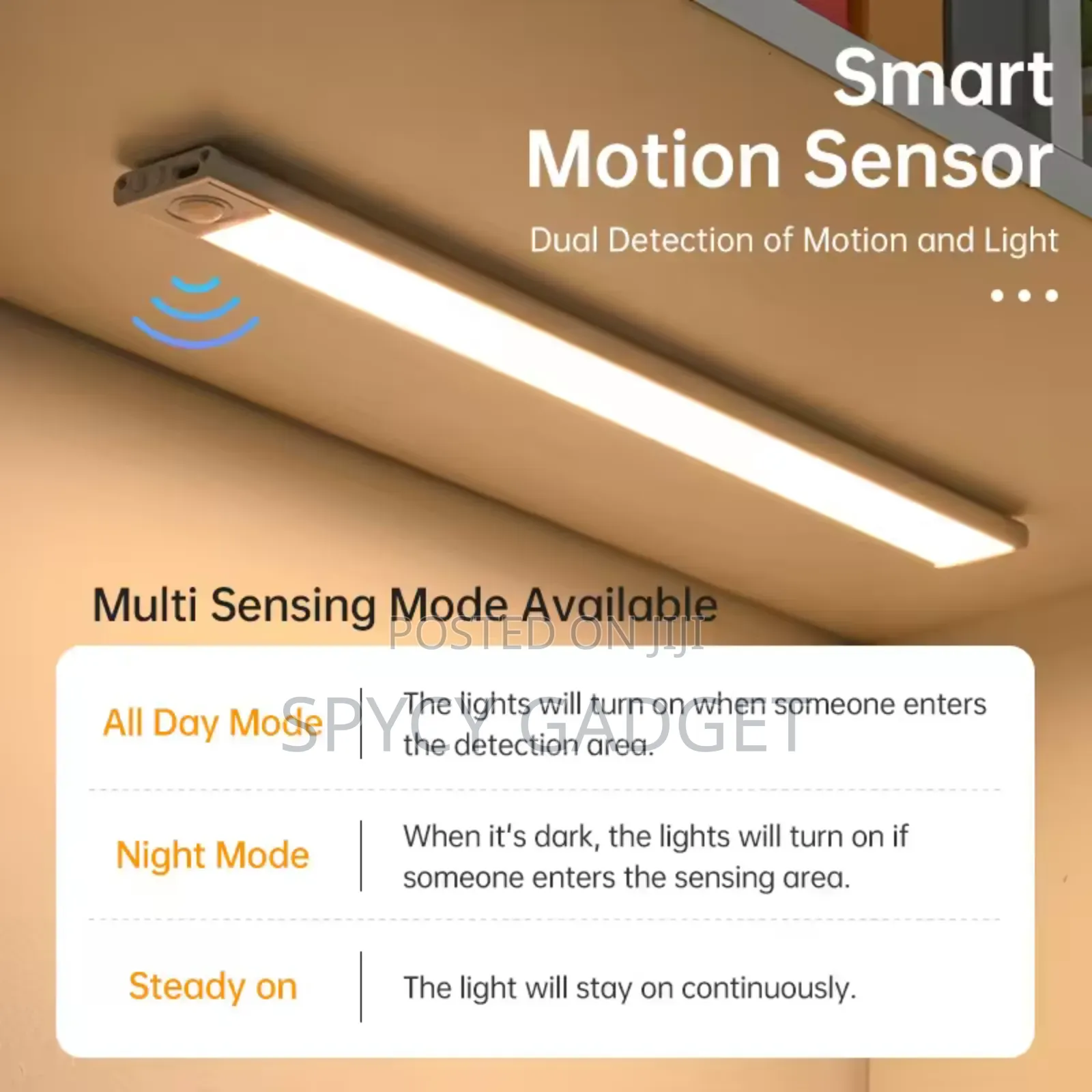 Wireless Motion Sensor Led Wardrobe Cabinet Lamp 50cm