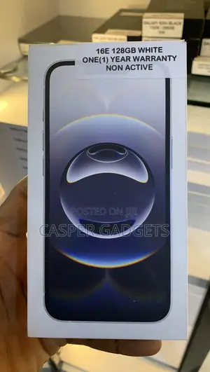 New Apple iPhone 16e 128 GB White