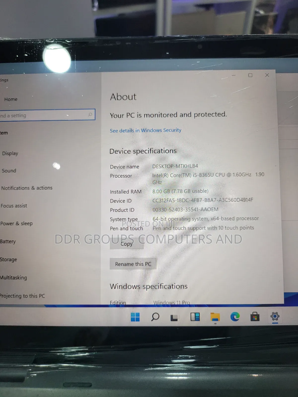 Laptop Dell Latitude 5300 8GB Intel Core I5 SSD 256GB
