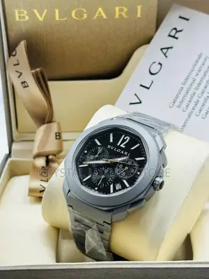 Bvlgari Quality Luxury Men Chain Strap Wristwatch