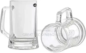 2 Pieces Thick Glass Cup - Traditional Beer Glass Mug (50cl)