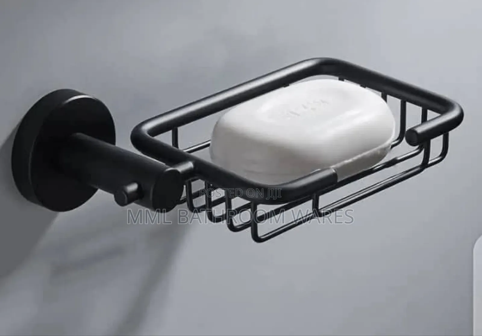 Matte Black Wall Mounted Soap Dish Holder