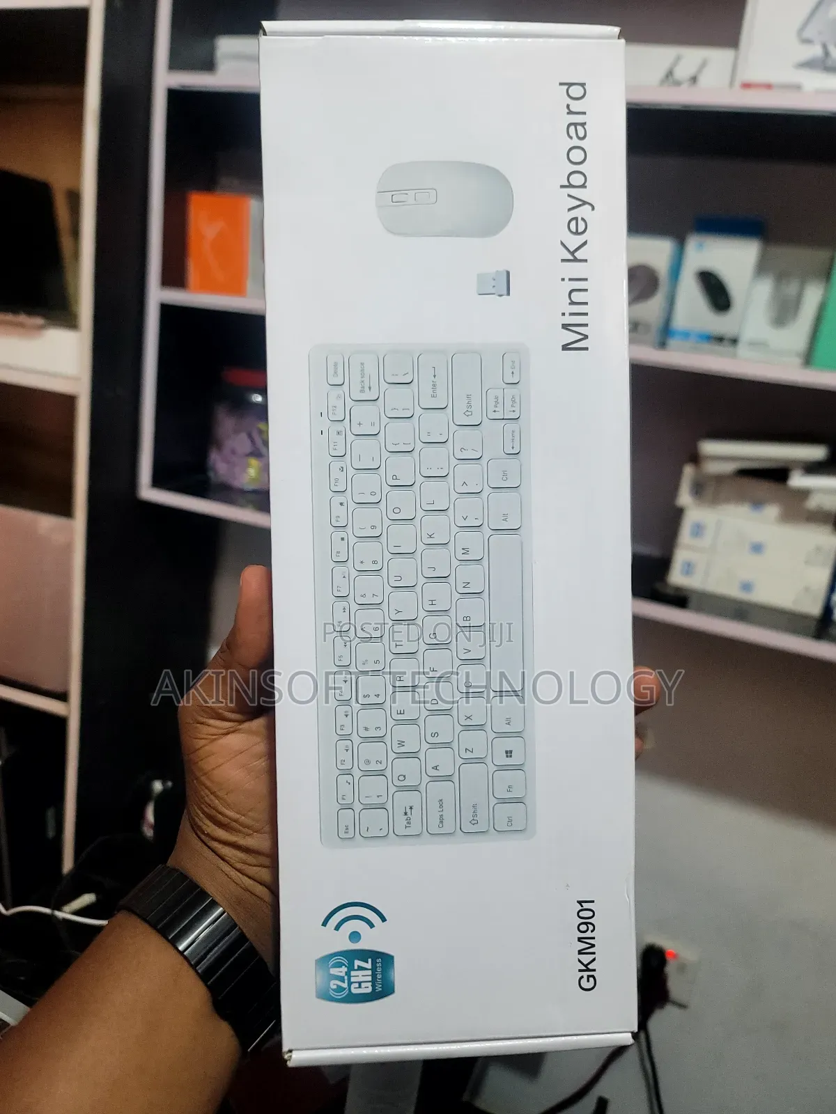 Mini Portable Wireless Keyboard Mouse Combi
