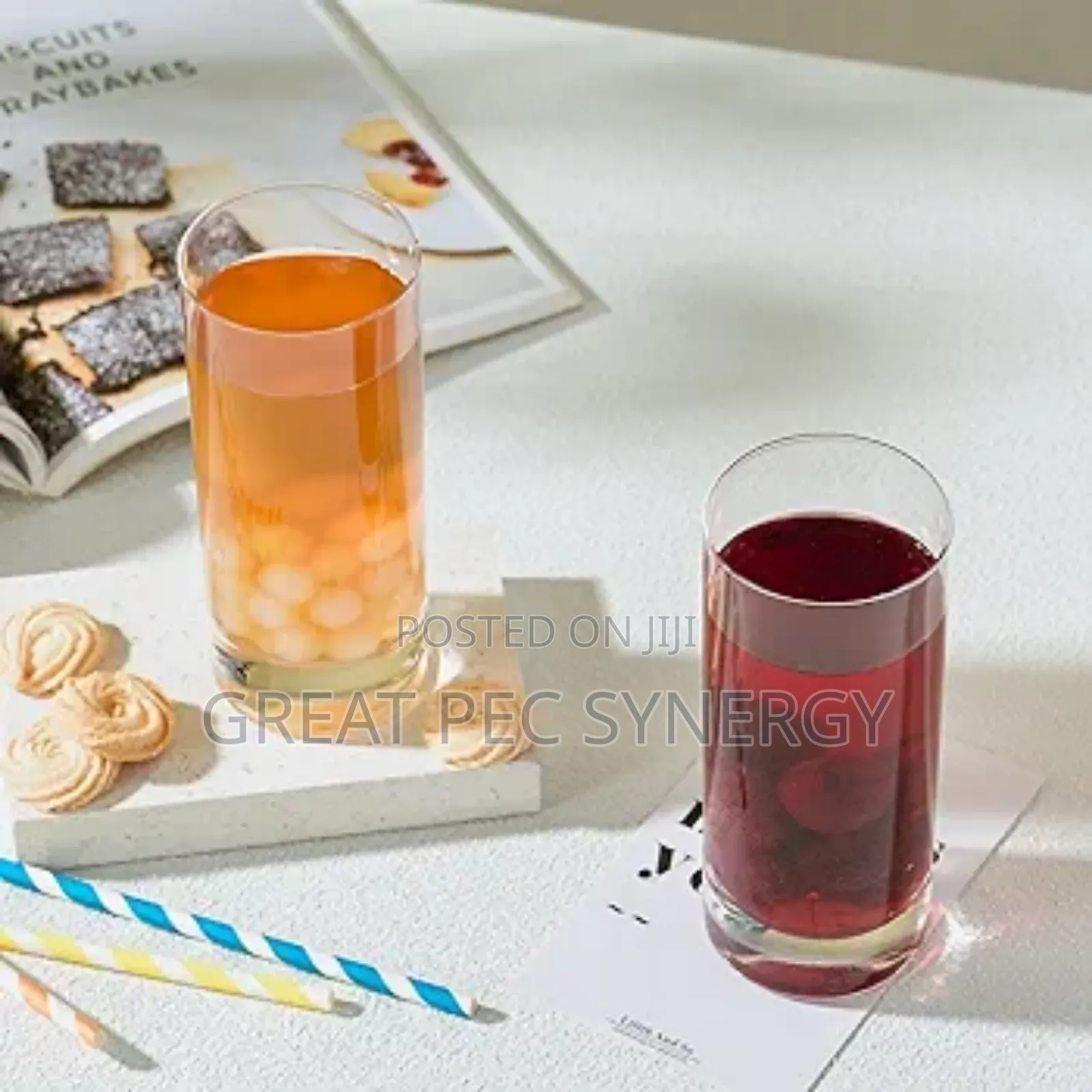 6 Pieces Glass Cups - 320 Ml