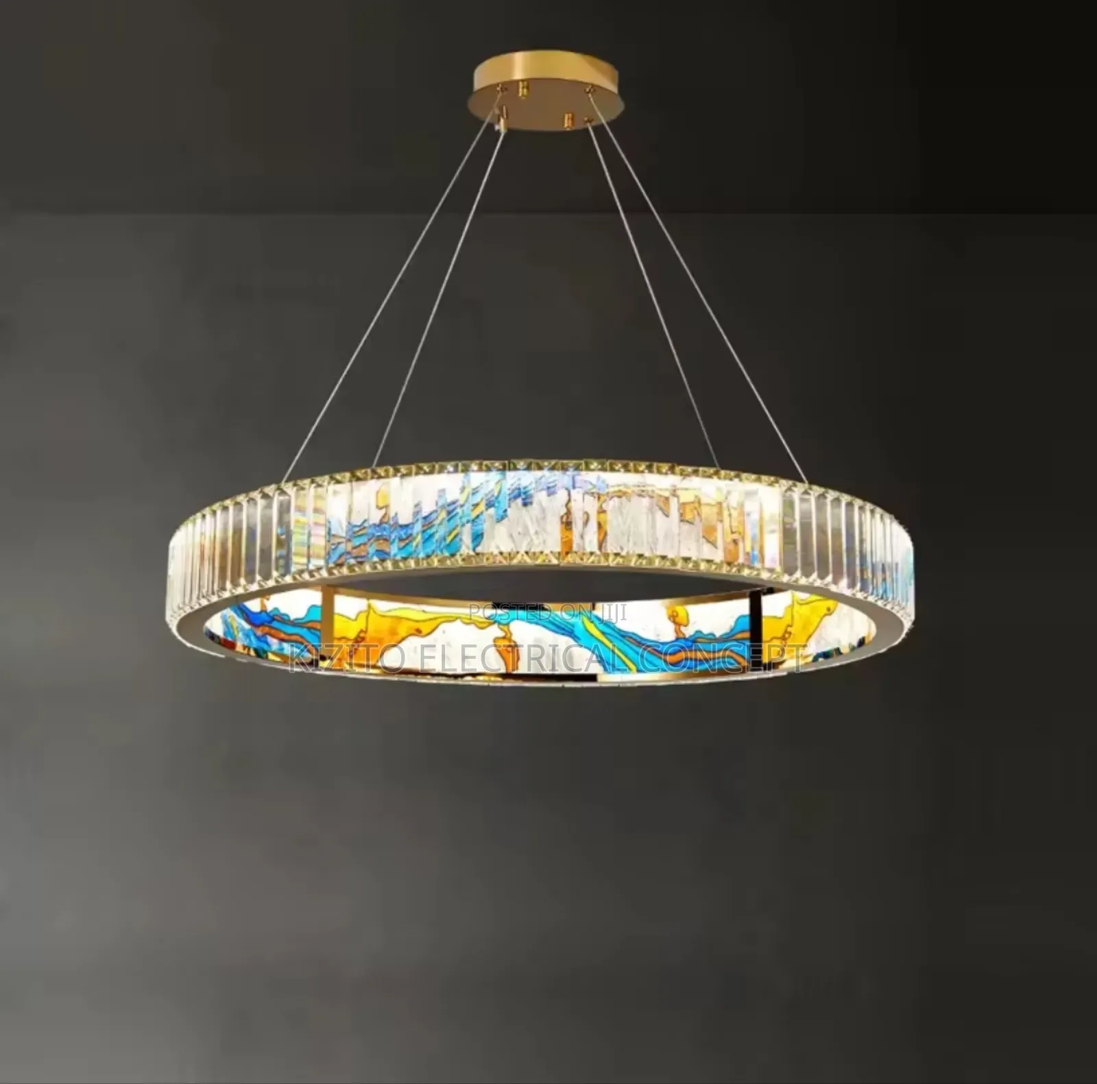 Led Painted Chandelier Lustre Dropping Light