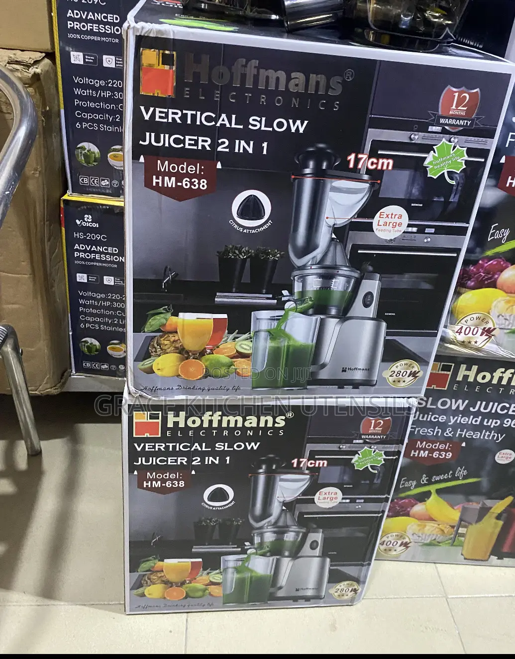 Hoffmans Lectronics Vertical Slow Juicer 2 in 1