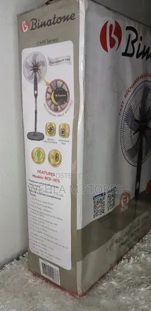 Binatone Rechargeable Fan - RCFM-1875