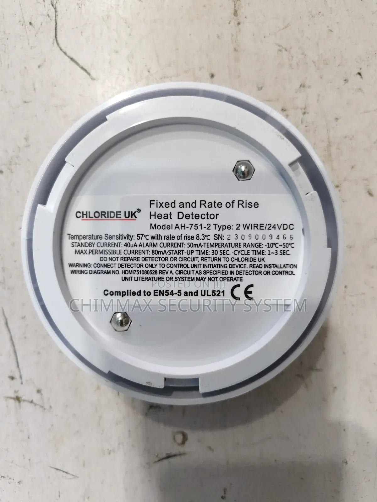 Chloride Uk Heat Detector