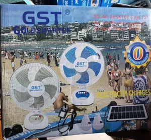 Solar Rechargeable Table Fan With Solar Panel
