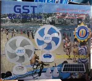 Solar Rechargeable Table Fan With Solar Panel