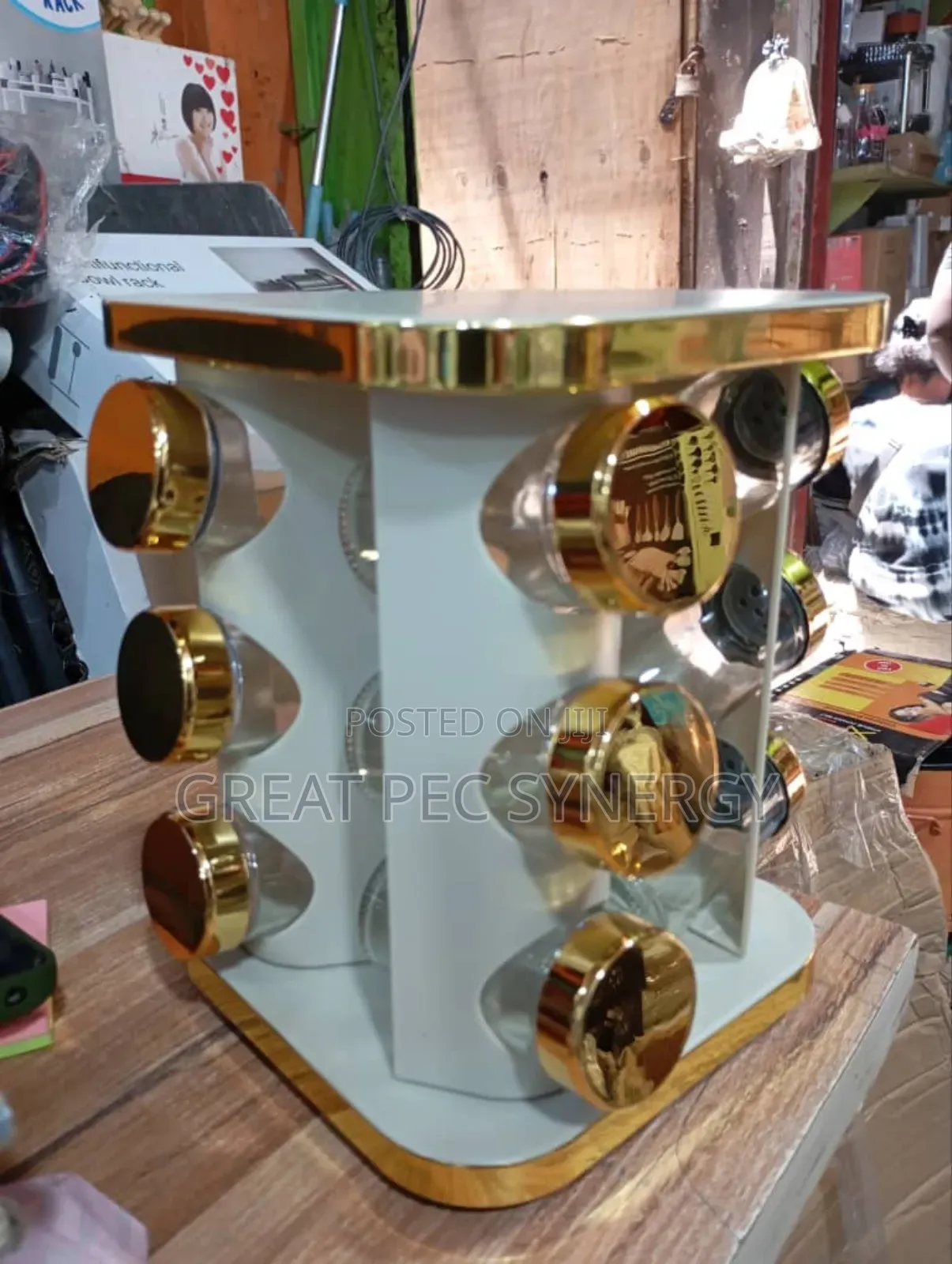 12 Jar Rotating Spice Carousel