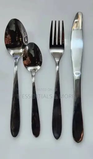 Silver Plated Stainless Steel Complete Cutlery 24