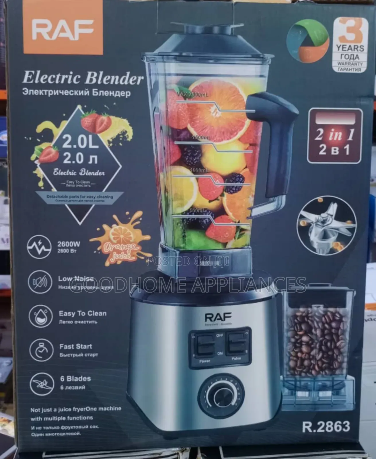 Raf Quality Electric Blender 2l