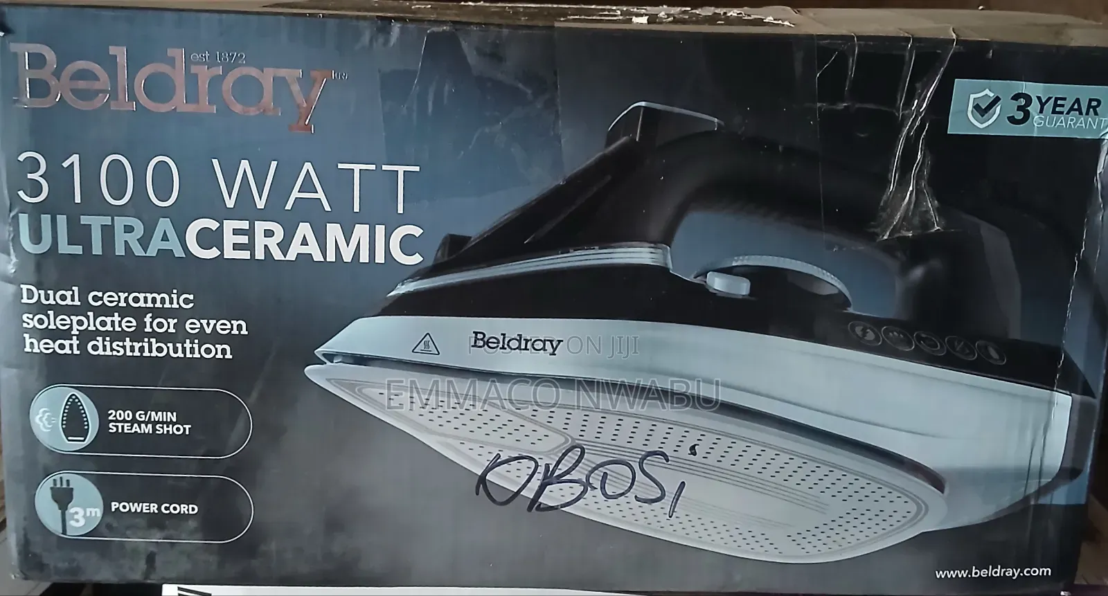 Beldray 3100 Watts Ultra Ceramic Pressing Iron