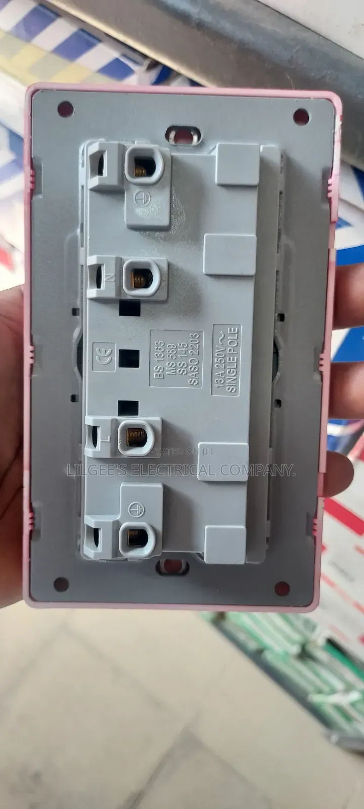 Original Clipsal Red Double Socket