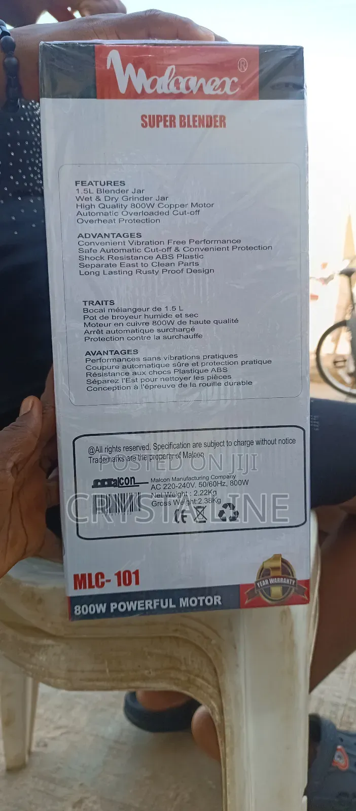 New Malcunex Electric Blender