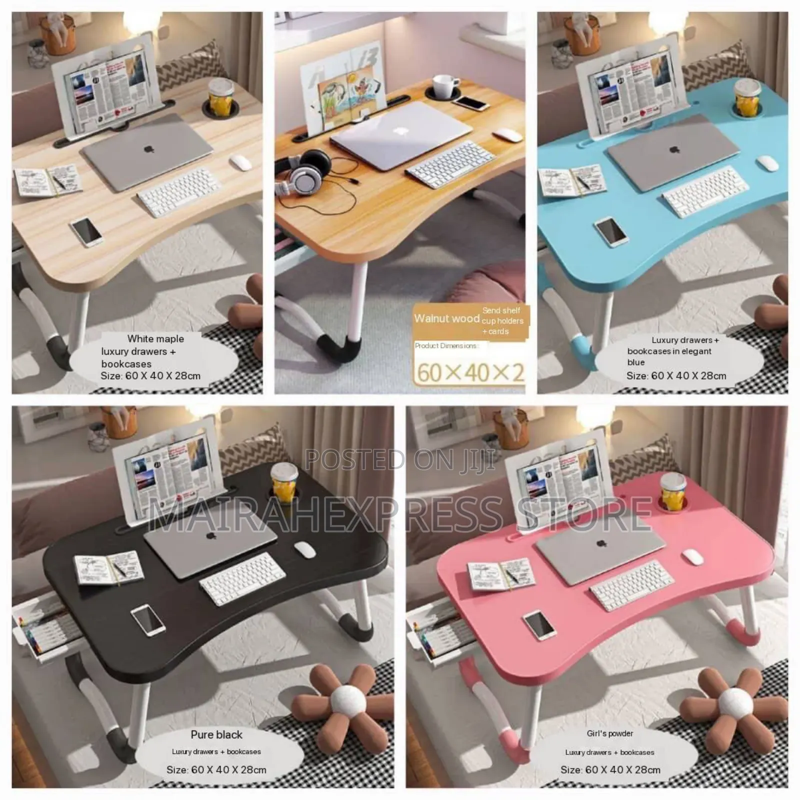 Multipurpose Table With Drawer + Duck Stand + Cup Holder