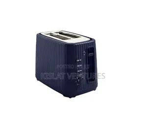 George Home Ribbed Toaster 2 Slice- Blue