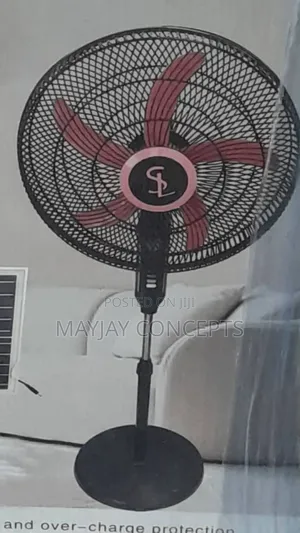 18" Solitec Rechargeable Ac/Dc Solar Fan+Panel+Bulb